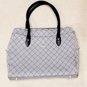 PIERRE CARDIN Grey/ Blue PC 17" TOTE